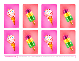 Ice Cream Gift Tags