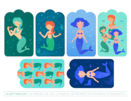 Mermaid Gift Tags