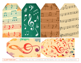 Music Gift Tags