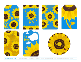Sunflower Gift Tags