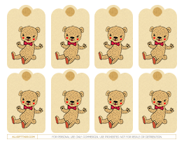 Teddy Bear Gift Tags