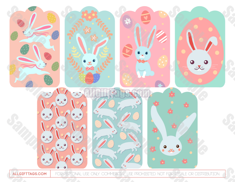 Easter Bunny Gift Tags