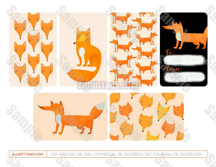 Fox Gift Tags