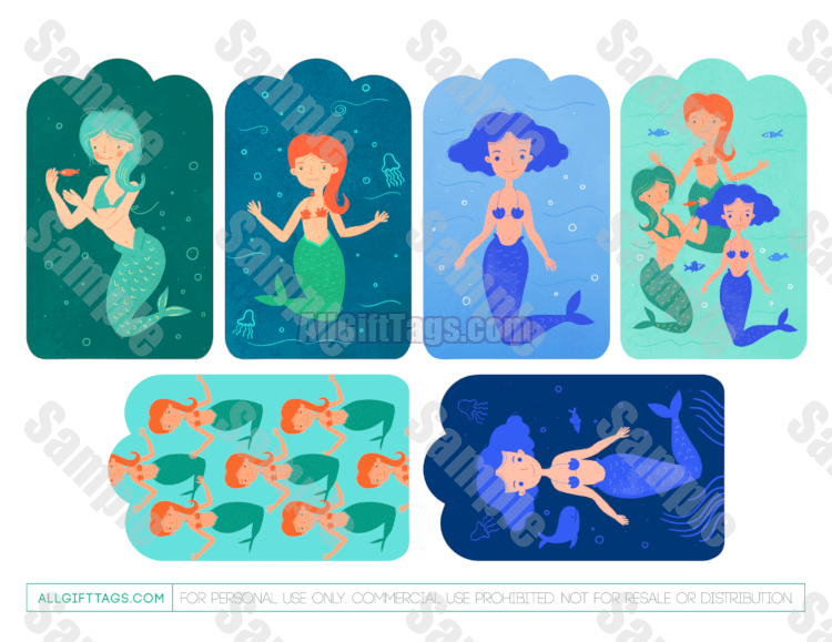 Mermaid Gift Tags