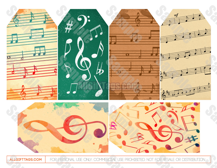 Music Gift Tags