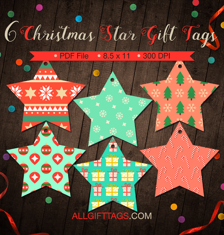 Christmas Star Gift Tags