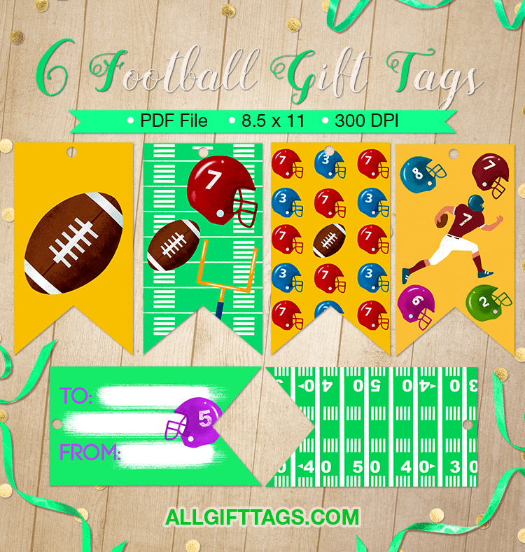 Football Gift Tags