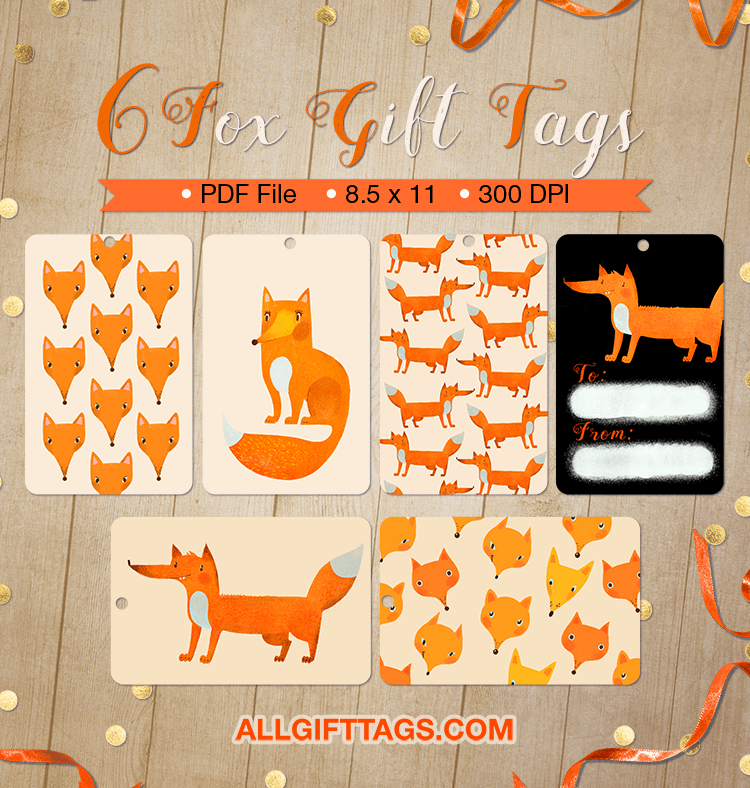 Fox Gift Tags
