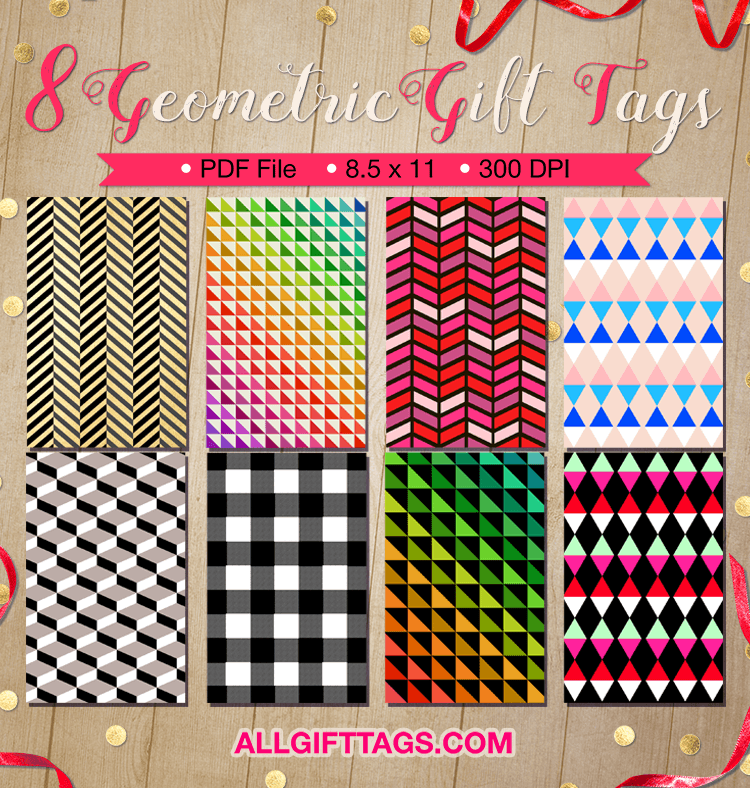 Geometric Gift Tags