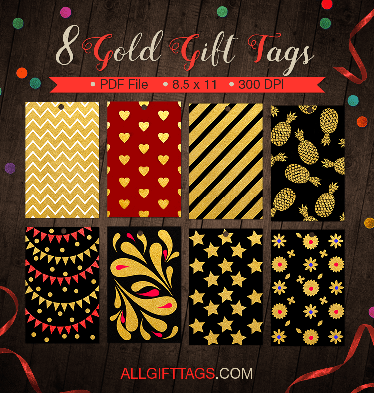 Gold Gift Tags