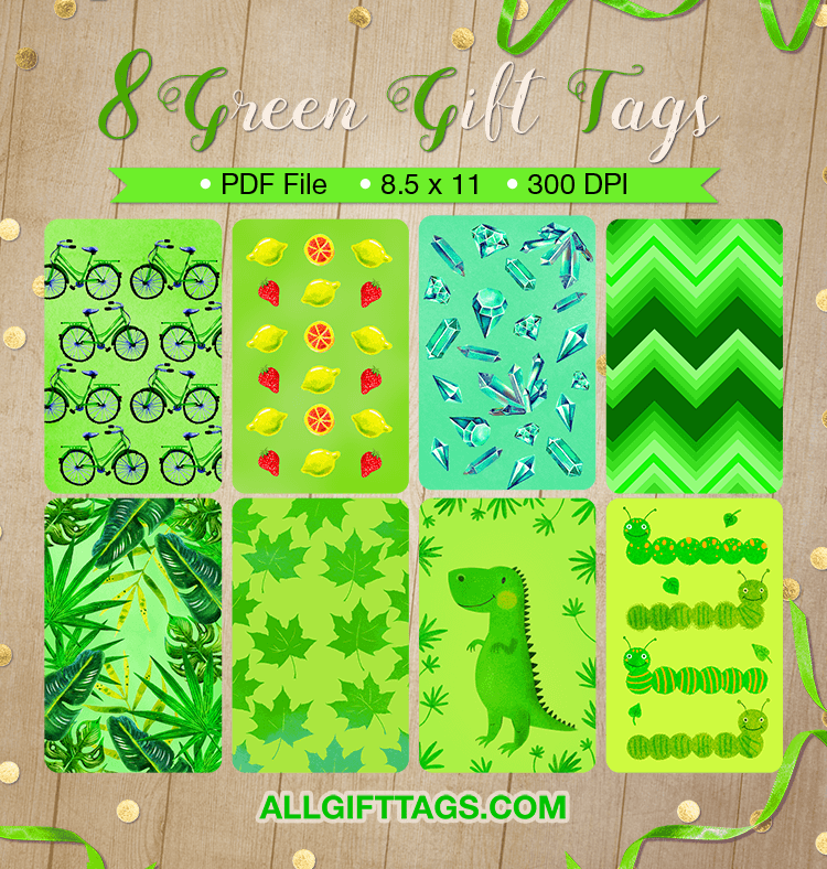 Green Gift Tags
