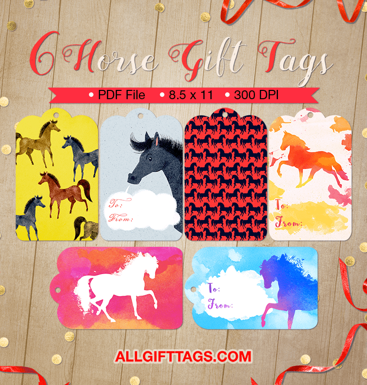 Horse Gift Tags