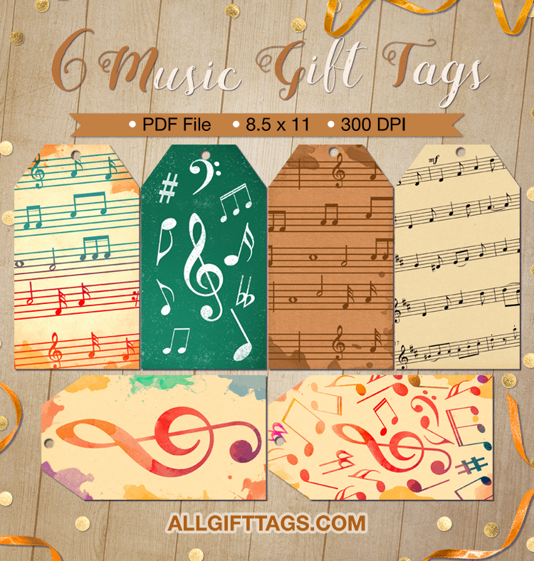 Music Gift Tags