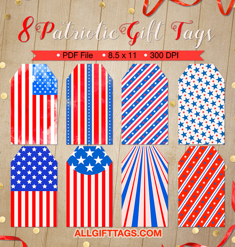 Patriotic Gift Tags
