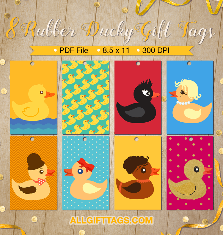 Rubber Ducky Gift Tags