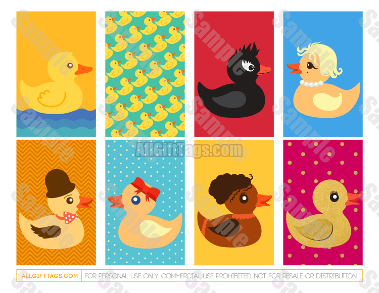 Rubber Ducky Gift Tags