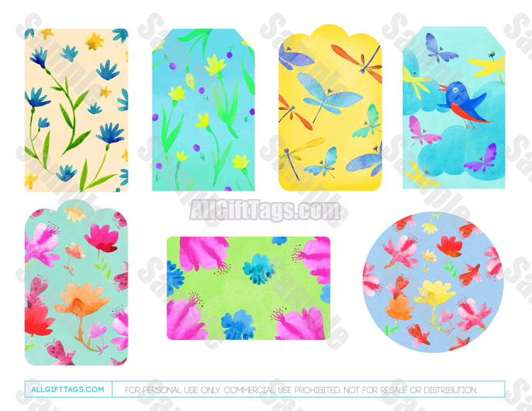 Spring Gift Tags